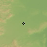 Shaded relief of the 50 km around Ebreichsdorf, drawn from the GMTED2010 grid