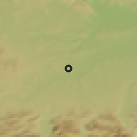 Shaded relief of the 50 km around Edt bei Lambach, drawn from the GMTED2010 grid