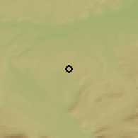 Shaded relief of the 50 km around Eggelsberg, drawn from the GMTED2010 grid