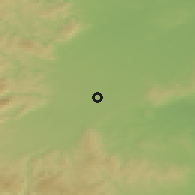 Shaded relief of the 50 km around Eggendorf, drawn from the GMTED2010 grid