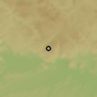 Shaded relief of the 50 km around Eidenberg, drawn from the GMTED2010 grid