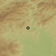 Shaded relief of the 51 km around Eisbach, drawn from the GMTED2010 grid