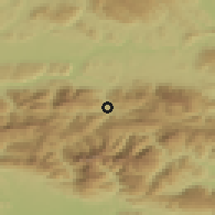 Shaded relief of the 51 km around Eisenkappel-Vellach, drawn from the GMTED2010 grid