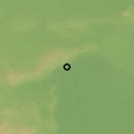 Shaded relief of the 50 km around Eisenstadt, drawn from the GMTED2010 grid