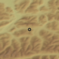 Shaded relief of the 51 km around Ellmau, drawn from the GMTED2010 grid