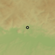 Shaded relief of the 50 km around Engerwitzdorf, drawn from the GMTED2010 grid