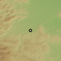 Shaded relief of the 50 km around Erlach, drawn from the GMTED2010 grid