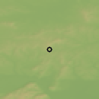 Shaded relief of the 50 km around Ernstbrunn, drawn from the GMTED2010 grid