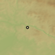 Shaded relief of the 50 km around Esternberg, drawn from the GMTED2010 grid