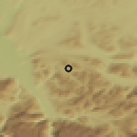 Shaded relief of the 50 km around Faistenau, drawn from the GMTED2010 grid