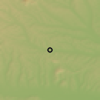 Shaded relief of the 51 km around Feldbach, drawn from the GMTED2010 grid