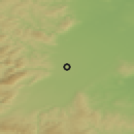 Shaded relief of the 50 km around Felixdorf, drawn from the GMTED2010 grid