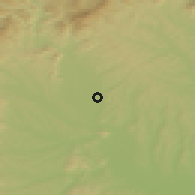 Shaded relief of the 51 km around Fernitz, drawn from the GMTED2010 grid