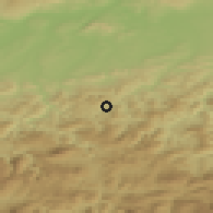 Shaded relief of the 50 km around Frankenfels, drawn from the GMTED2010 grid