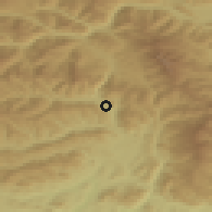 Shaded relief of the 51 km around Friesach, drawn from the GMTED2010 grid