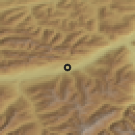 Shaded relief of the 51 km around Fritzens, drawn from the GMTED2010 grid