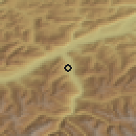 Shaded relief of the 51 km around Fügen, drawn from the GMTED2010 grid