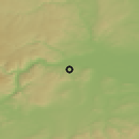 Shaded relief of the 50 km around Furth bei Göttweig, drawn from the GMTED2010 grid