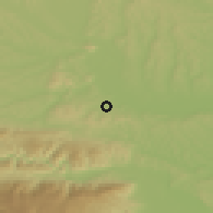 Shaded relief of the 51 km around Gamlitz, drawn from the GMTED2010 grid