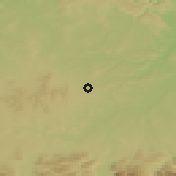 Shaded relief of the 50 km around Gaspoltshofen, drawn from the GMTED2010 grid