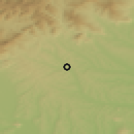 Shaded relief of the 51 km around Gleisdorf, drawn from the GMTED2010 grid