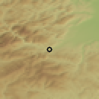 Shaded relief of the 50 km around Gloggnitz, drawn from the GMTED2010 grid