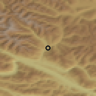 Shaded relief of the 51 km around Gmünd in Kärnten, drawn from the GMTED2010 grid