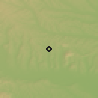 Shaded relief of the 51 km around Gnas, drawn from the GMTED2010 grid