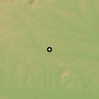 Shaded relief of the 51 km around Gniebing-Weißenbach, drawn from the GMTED2010 grid