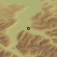 Shaded relief of the 51 km around Göfis, drawn from the GMTED2010 grid