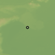 Shaded relief of the 50 km around Gols, drawn from the GMTED2010 grid
