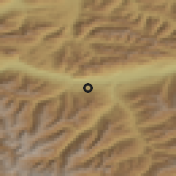 Shaded relief of the 51 km around Götzens, drawn from the GMTED2010 grid