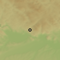Shaded relief of the 50 km around Gramastetten, drawn from the GMTED2010 grid