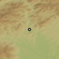 Shaded relief of the 51 km around Gratkorn, drawn from the GMTED2010 grid
