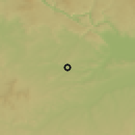 Shaded relief of the 50 km around Grieskirchen, drawn from the GMTED2010 grid