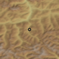 Shaded relief of the 51 km around Großarl, drawn from the GMTED2010 grid