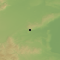 Shaded relief of the 50 km around Großhöflein, drawn from the GMTED2010 grid