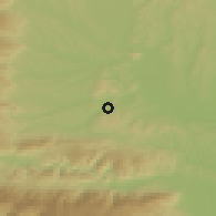 Shaded relief of the 51 km around Großklein, drawn from the GMTED2010 grid