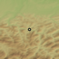 Shaded relief of the 50 km around Großraming, drawn from the GMTED2010 grid