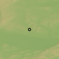 Shaded relief of the 50 km around Großweikersdorf, drawn from the GMTED2010 grid