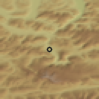 Shaded relief of the 51 km around Gschwandt, drawn from the GMTED2010 grid