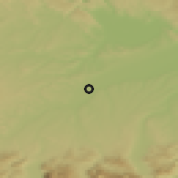 Shaded relief of the 50 km around Gunskirchen, drawn from the GMTED2010 grid