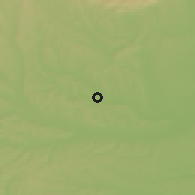 Shaded relief of the 51 km around Güssing, drawn from the GMTED2010 grid