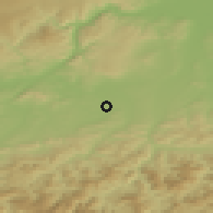 Shaded relief of the 50 km around Haag, drawn from the GMTED2010 grid