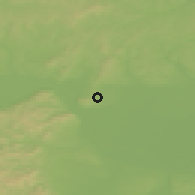 Shaded relief of the 50 km around Hagenbrunn, drawn from the GMTED2010 grid