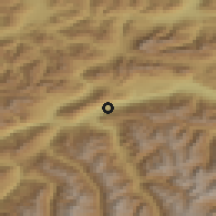 Shaded relief of the 51 km around Haiming, drawn from the GMTED2010 grid