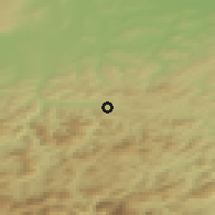 Shaded relief of the 50 km around Hainfeld, drawn from the GMTED2010 grid