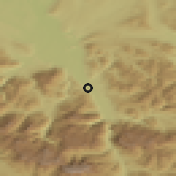 Shaded relief of the 50 km around Hallein, drawn from the GMTED2010 grid
