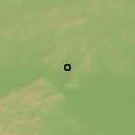 Shaded relief of the 50 km around Harmannsdorf, drawn from the GMTED2010 grid