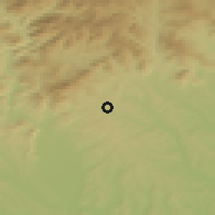 Shaded relief of the 51 km around Hart bei Graz, drawn from the GMTED2010 grid